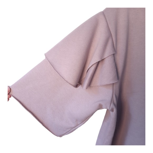 Mystree New Ruffle Sleeve Rose Floral Embroidered Blouse Feminine Flounce Small - Picture 4 of 6